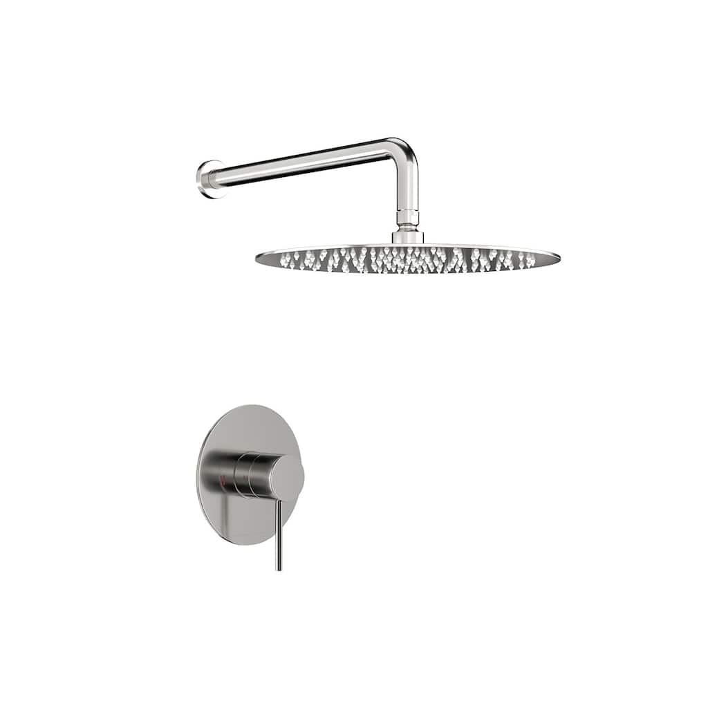 Topcraft 10-Inch Wall Mounted Round Shower System with Rough-in Valve - 10*10