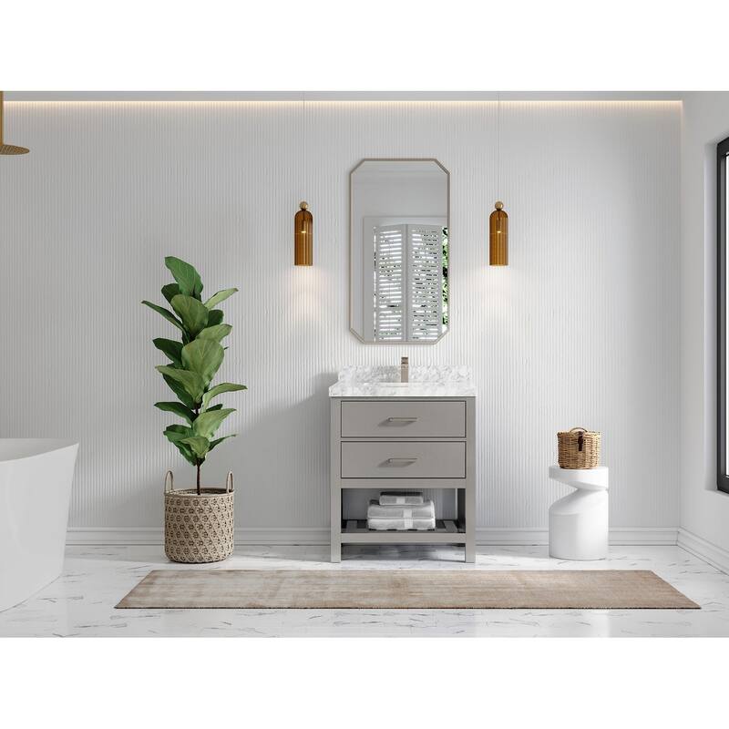 Willow Collections 30 in. W x 22 in. D Parker Single Sink Bathroom Vanity with Countertop
