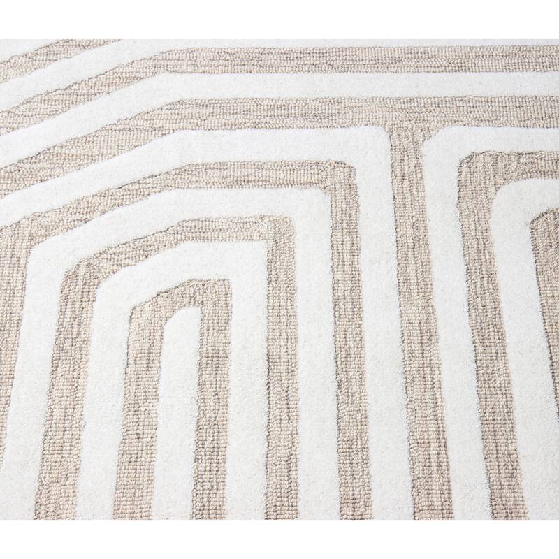 Bashian Keenen Ivory & Beige Transitional Area Rug