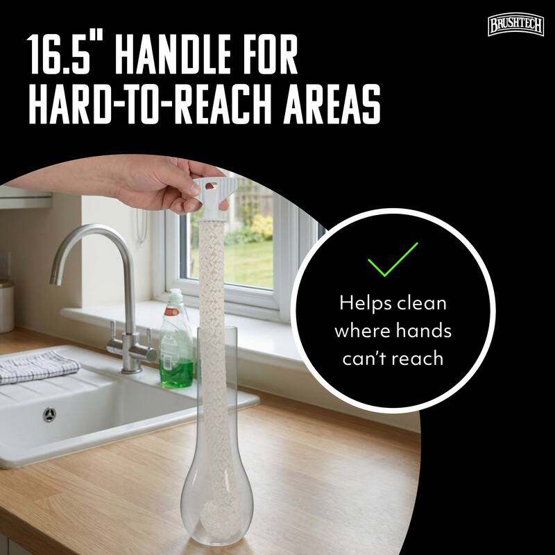 Brushtech Vase Foam Brush - 16.5" Long