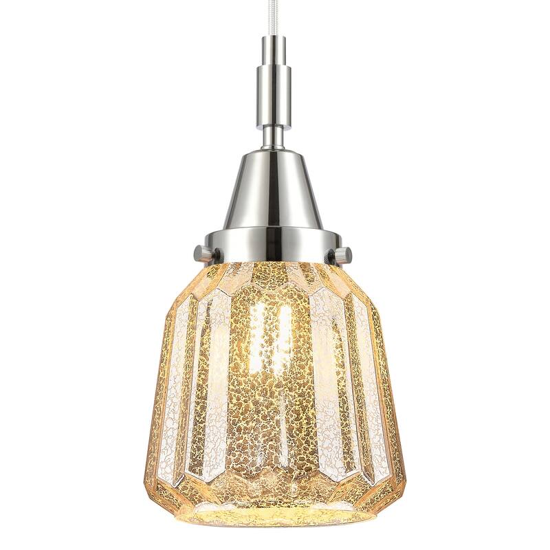 Innovations Lighting 447-1P-G146 Chatham 7" Wide Mini Pendant with - Polished Chrome