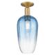 Option Brushed Brass / Sapphire Blue Shade
