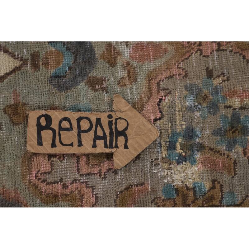 Over-Dyed Tabriz Persian Vintage Rug Handmade Wool Carpet - 7'11"x 11'6"