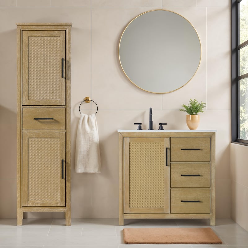 Winslow 16-28 Inch Bath Storage Cabinet