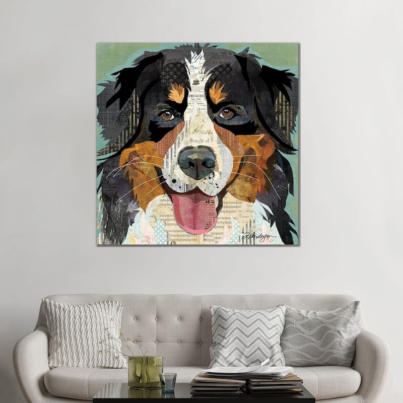 iCanvas "Bernese Mountain Dog Collage" by Traci Anderson Canvas Print