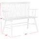 preview thumbnail 3 of 5, SAFAVIEH Addison Spindleback Settee - 48" x 22.4" x 36"