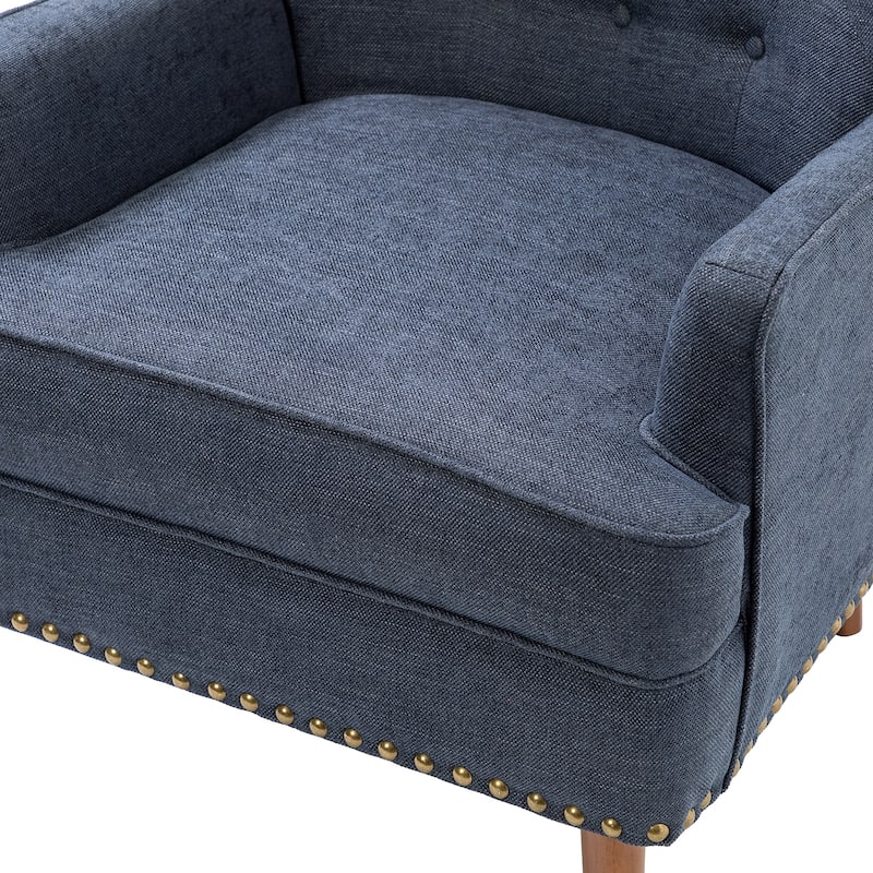 Alpheus Accent Armchair with Nailhead Trim by HULALA HOME