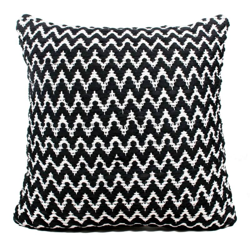 Sevita Chic Chevron Handwoven Throw Pillow