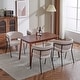 preview thumbnail 6 of 32, Nest Upholstered Arm Dining Chair by Christopher Knight Home Set of 4 - Beige+Black