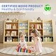 preview thumbnail 4 of 8, Kids Sling Book Rack & Toy Storage Organizer with Shelf,Wood