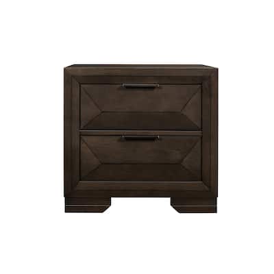 2-Drawers Nightstand 1pc