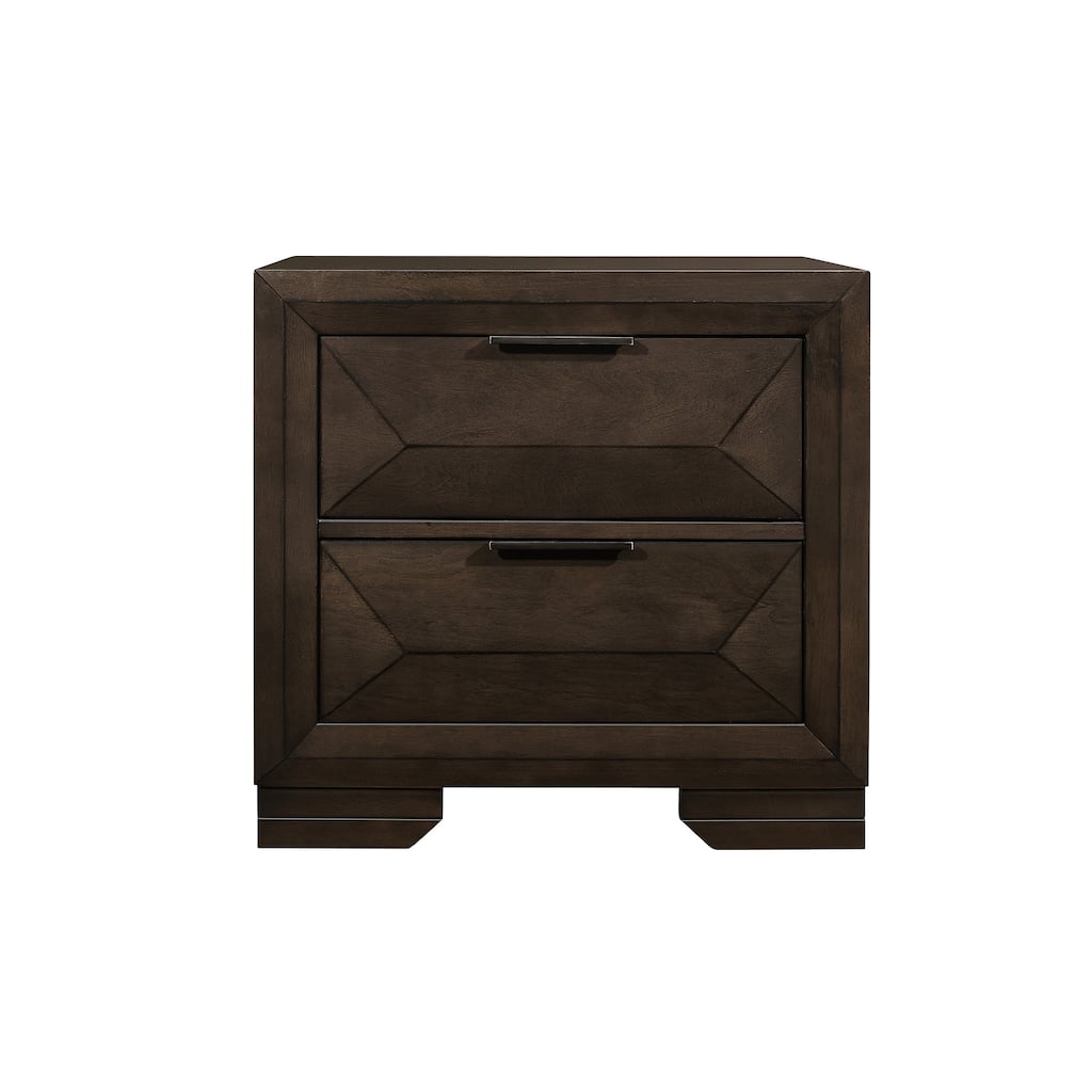 2-Drawers Nightstand 1pc