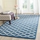 preview thumbnail 17 of 167, SAFAVIEH Handmade Cambridge Prudie Modern Moroccan Wool Rug 3' x 5' - Navy/Ivory