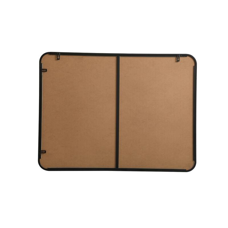 Ezra Soft Corner Metal Rectangular Mirror