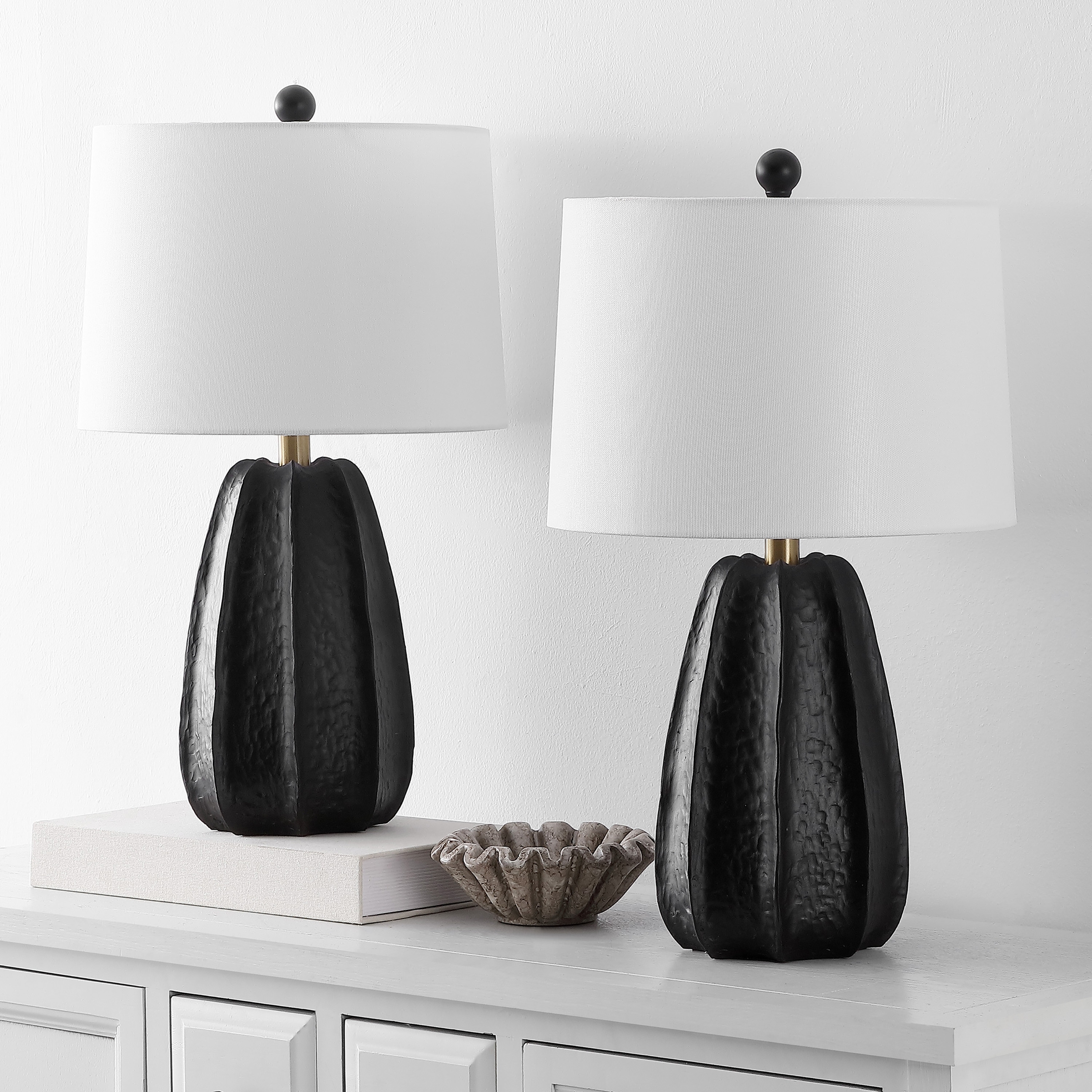 SAFAVIEH Lighting Marni Traditional Resin Table Lamp Set of 2, 23-Inch - 13"W x 13"D x 23"H