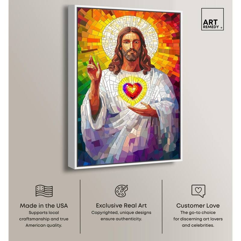 Blocks of Benediction I Canvas by Art Remedy