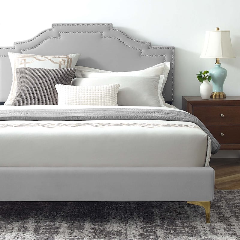 Adelaide Performance Velvet King Platform Bed