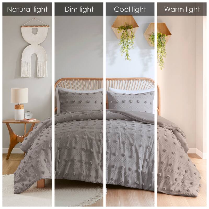 Intelligent Design Vera Clip Jacquard Comforter Set