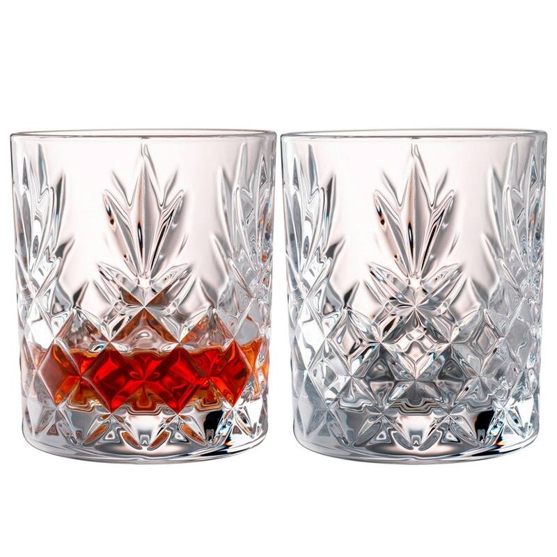 Renmore Whiskey Tumbler Pair - Clear - Set of 2