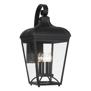 The Great Outdoors 72483 Marquee 4 Light 25" Tall Outdoor Wall Sconce