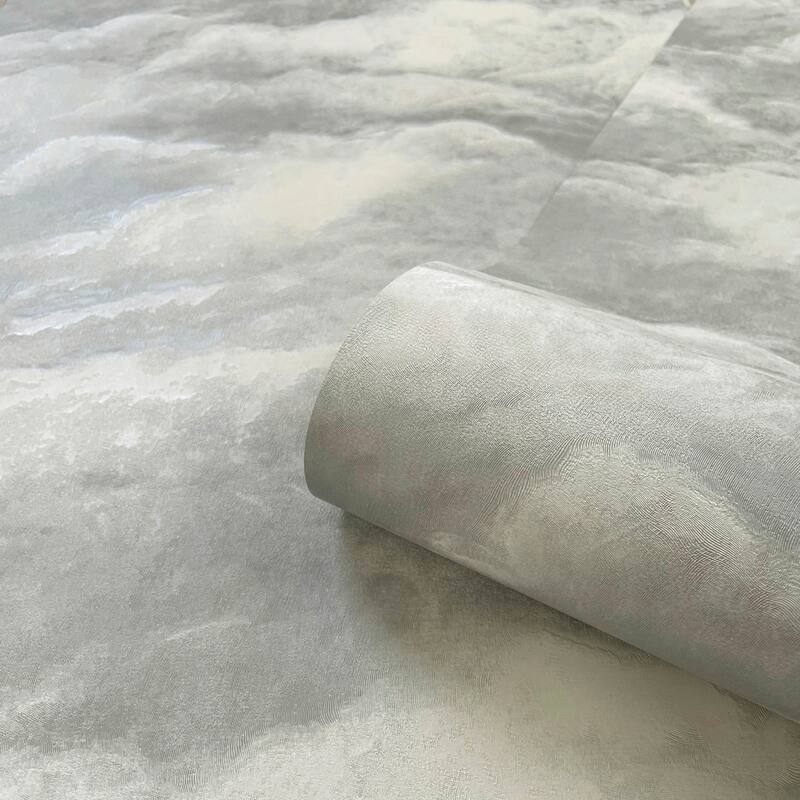 Belgravia Decor Nimbostratus Pewter Cloud Wallpaper