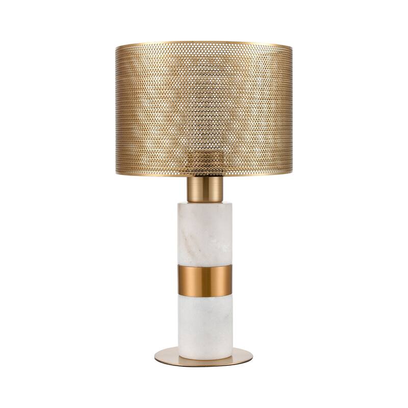 Atlas Lighting Sureshot 15'' High 1-Light Table Lamp - Aged Brass - 15 inch High
