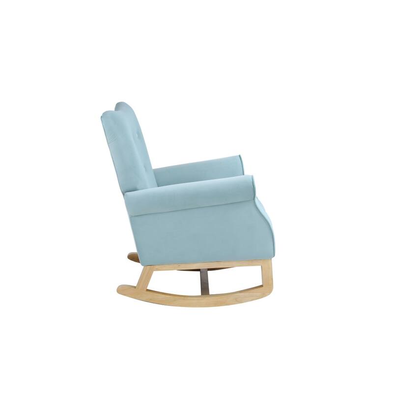 Modern Upholstered Rocking Chair for Playroom,Bedroom and Living Room