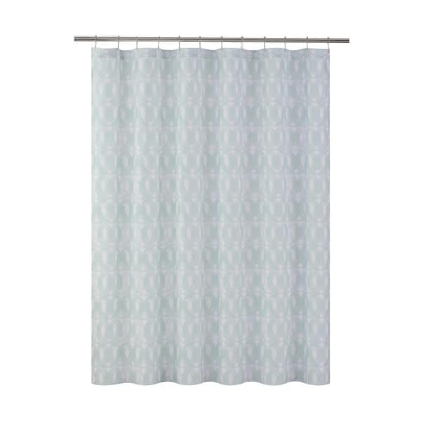 slide 2 of 5, Martex Arcadia Gemma Microfiber Shower Curtain 72 x 72 - Sage