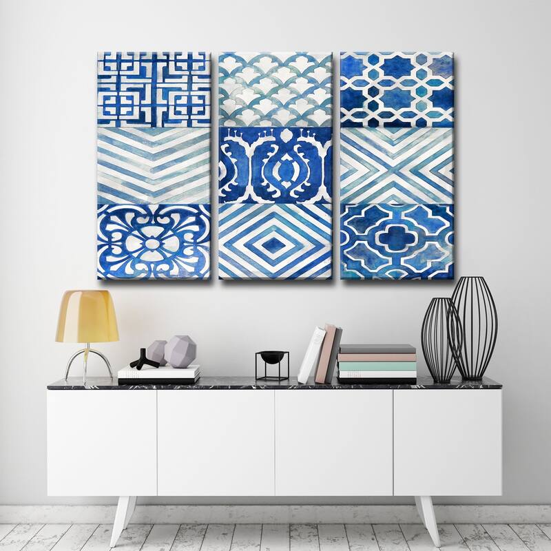 'Ocean Couture I-III' Wrapped Canvas Wall Art Set by Norman Wyatt Jr.