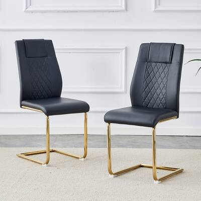 6PCS PU Metal Frame Dining Chair