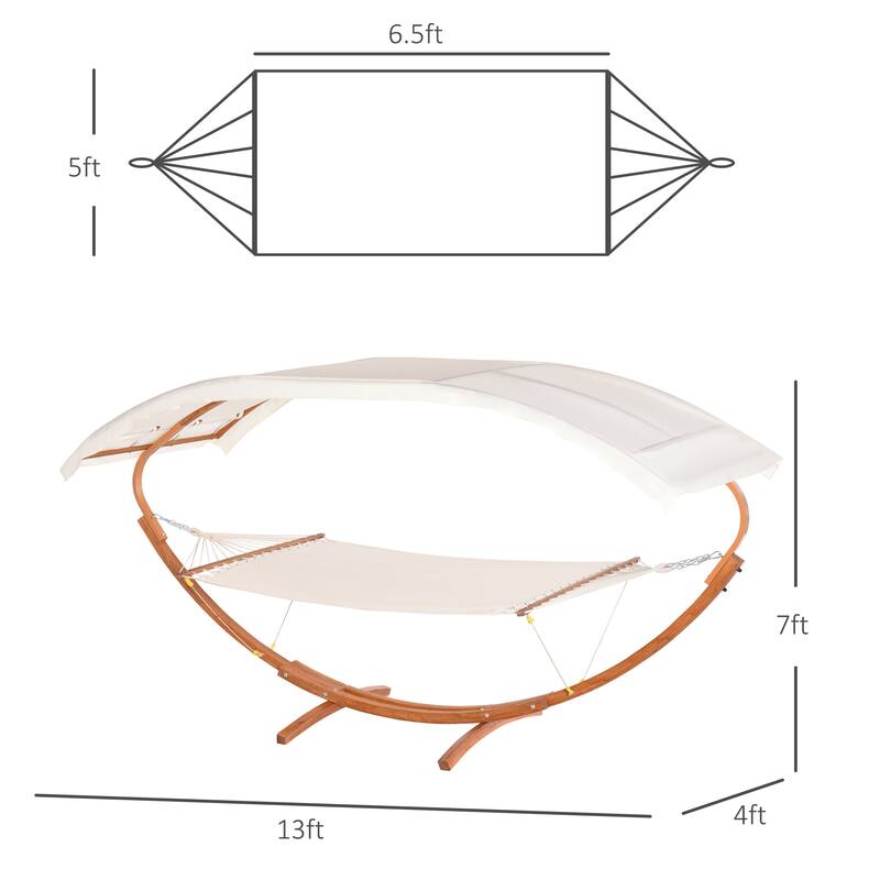 Cotton Hammock with Stand & Canopy
