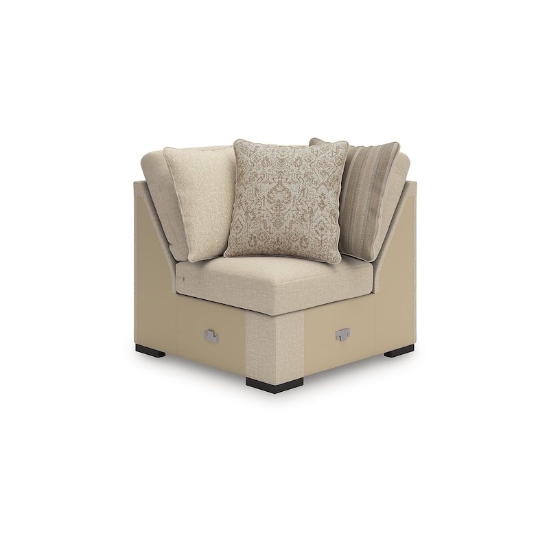 Signature Design by Ashley LadyMae Beige 3-Piece Sectional - 104" W x 104" D x 40" H