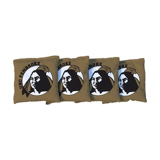 North Carolina Pembroke Braves Black Cornhole Bags