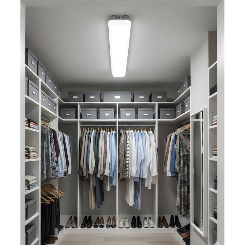 50"w Linear Vapor Tight 1-Light Integrated LED Light Strip Ceiling Light by RP Lighting - N/A