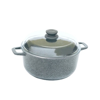 Shop Biol 3 2 Quart Granite Non Stick Pot W Glass Lid And Induction Bottom Overstock 31566527
