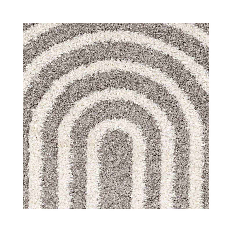 Livabliss Rodos Mod Neutral Rainbow Plush Area Rug
