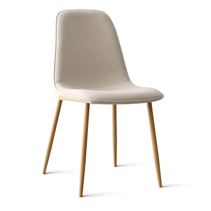 Mid-Century Solid Back Side Dining Chair (Set of 4)