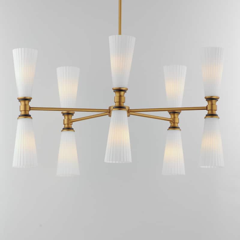 Maxim 24825SW Krevat 10 Light 32" Wide Chandelier