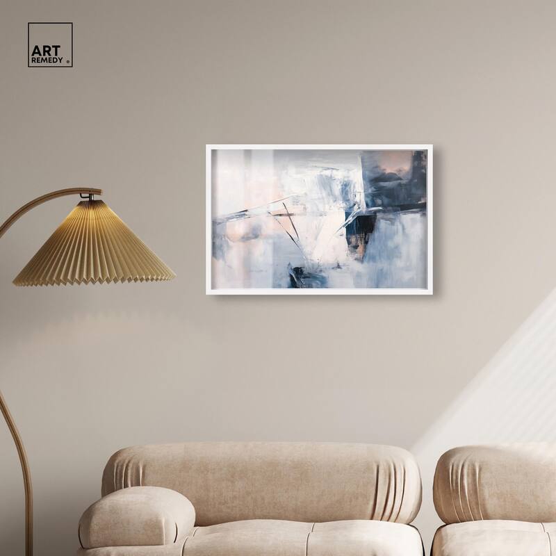 Blue Rapture I Shadowbox by Art Remedy