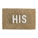 preview thumbnail 41 of 59, Jean Pierre Novelty Cotton Bath Rug - 21"x34" - "His" & "Hers"