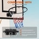 preview thumbnail 5 of 5, Basketball Double Spring Solid Rim, 18" Steel Basketball Rim for Indoor and Outdoor Black