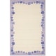 preview thumbnail 12 of 11, SAFAVIEH Handmade Children's Daisy Borders Ivory New Zealand Wool Rug 5' x 8' - Ivory/Lavander