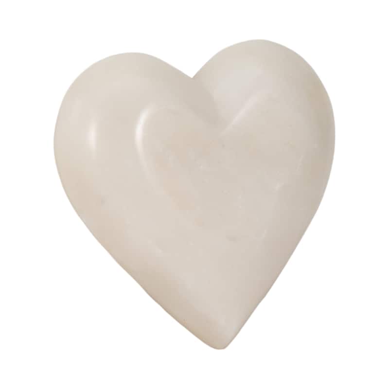 Sagebrook Home Marble White Heart
