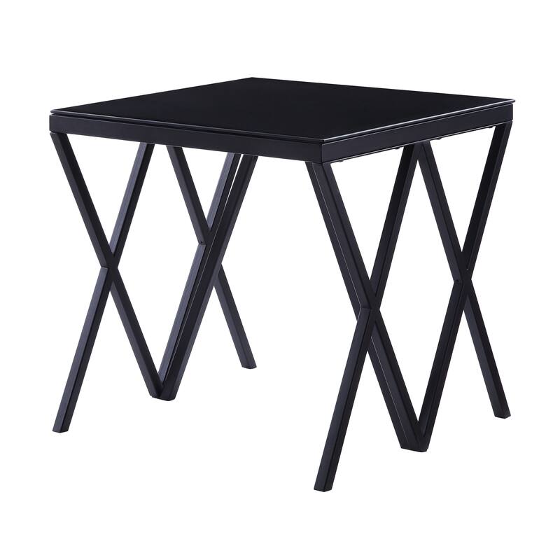 Magenta Glass Top & Finish End Table Modern End Table Solutions，Compact End Table Collection
