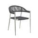 preview thumbnail 34 of 32, Furniture of America Holcomb Modern Wicker Rope Curved Patio Dining Arm Chair