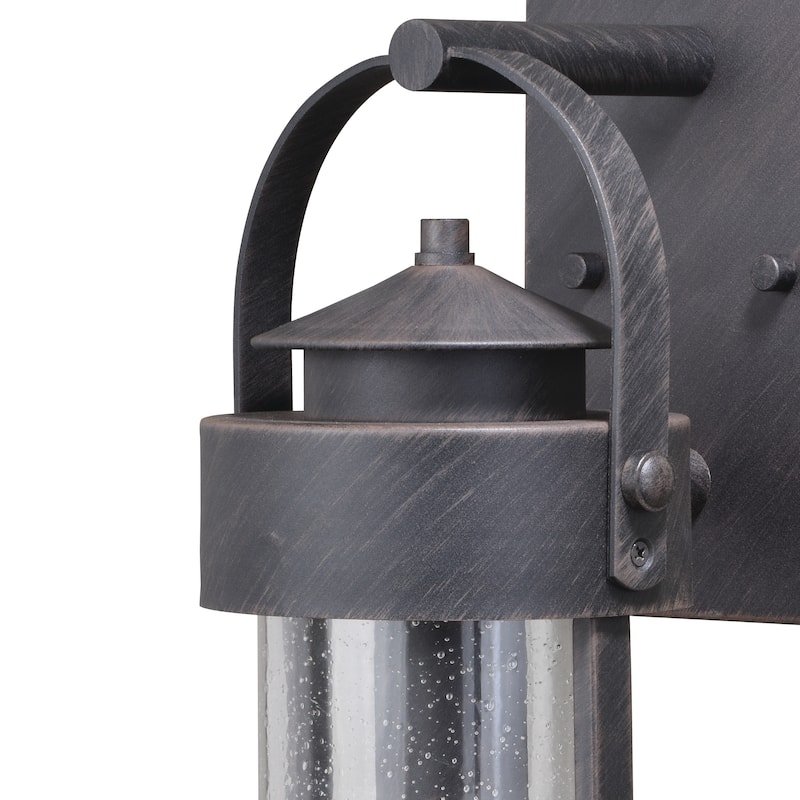 Vaxcel Cumberland 6" Outdoor Wall Light Rust Iron - 6-in W x 16.25-in H x 7.75-in D