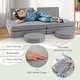 preview thumbnail 5 of 8, Gymax 6PCS Modular Kids Foam Play Couch Set w/Washable Covers