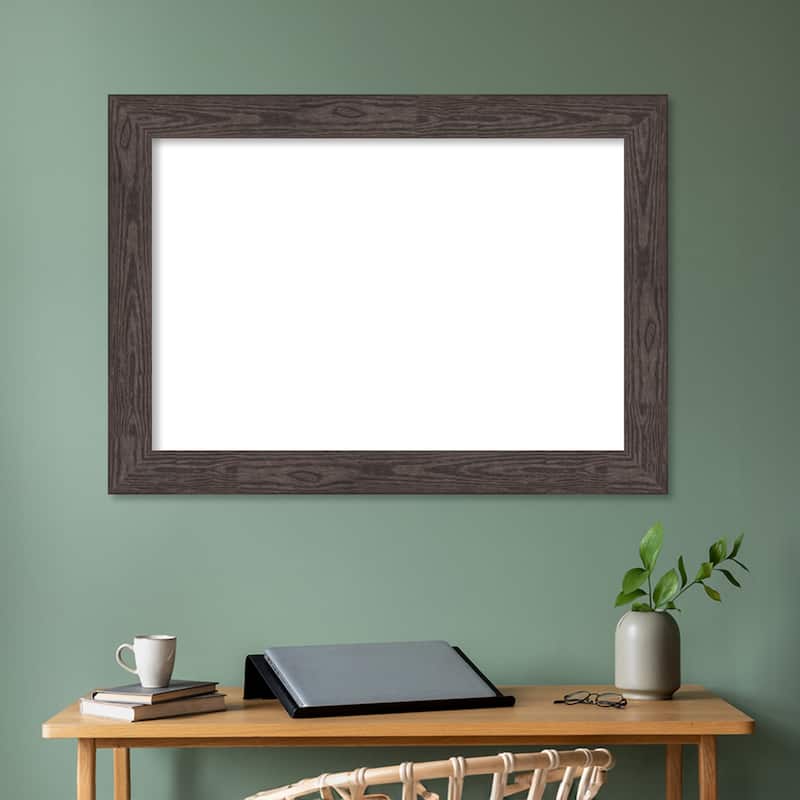 Amanti Art Bridge Black Framed Dry Erase Magnetic Board
