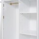 preview thumbnail 18 of 18, White Twin Solid Wood Loft Bed with Drawer & Wardrobes