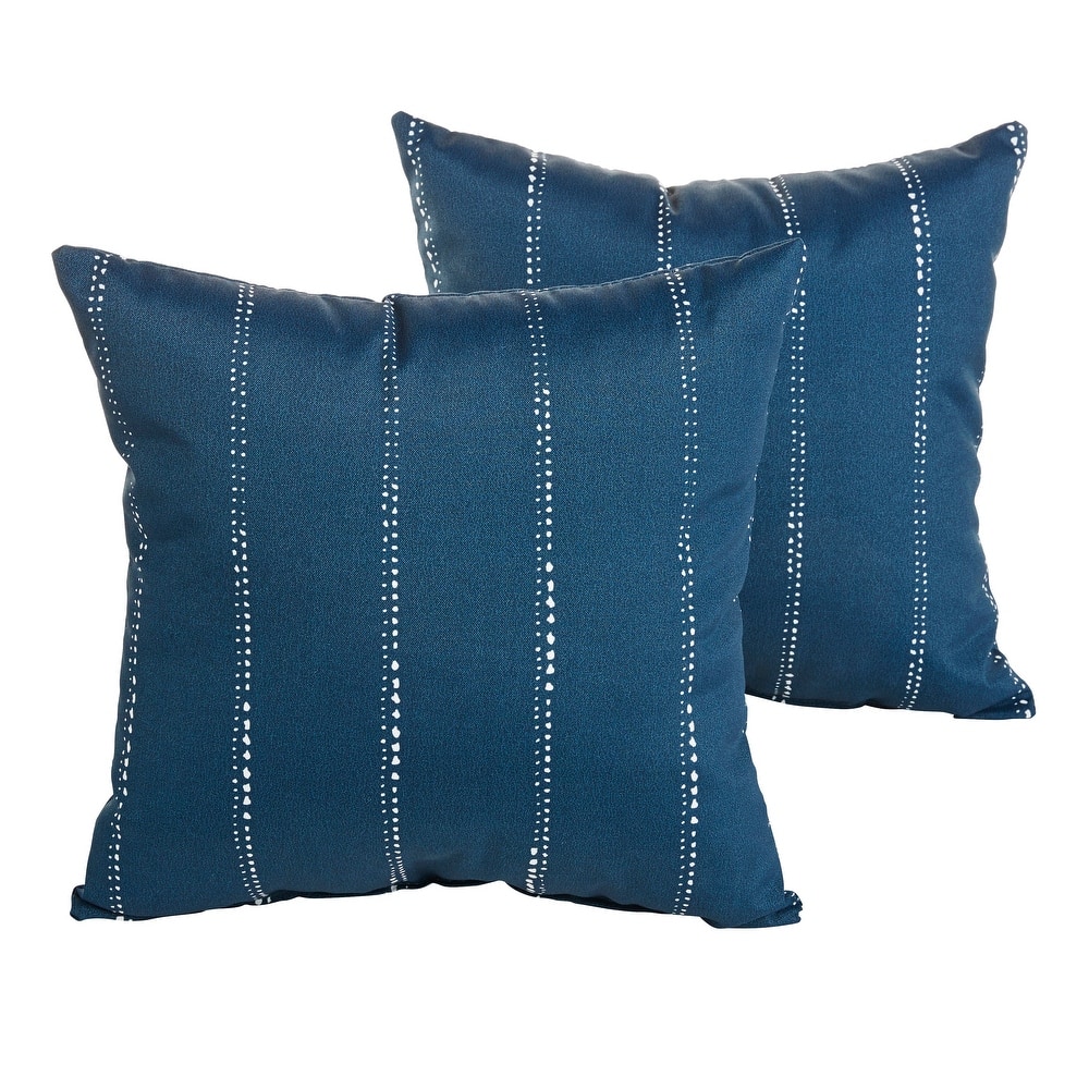 Sorra Home Outdoor Knife Edge Pillow Set of 2